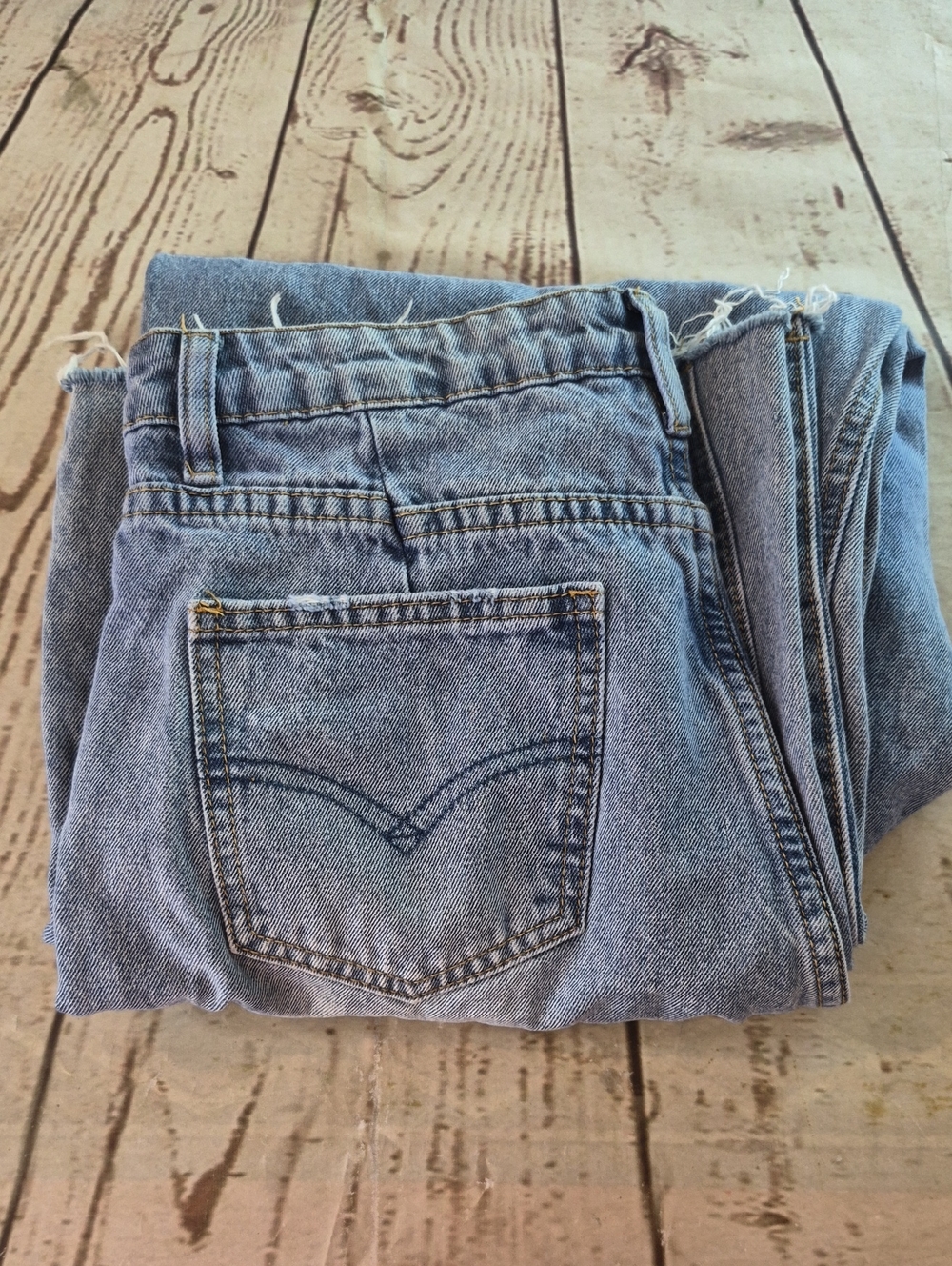 Miou‎ Muse Ditressed Jeans Blue Size L (Cl)